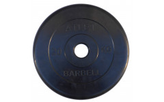 Диск обрезиненный, чёрного цвета, 51 мм, 25 кг Atlet