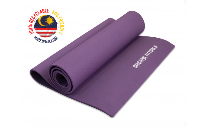 Коврик для йоги 1900х600 6 мм фиолетовый Коврик для йоги 1900х600 6 мм фиолетовый